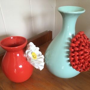 Modern funky vase set